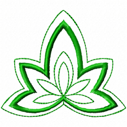 Flowers And Tree Embroidery Design 2